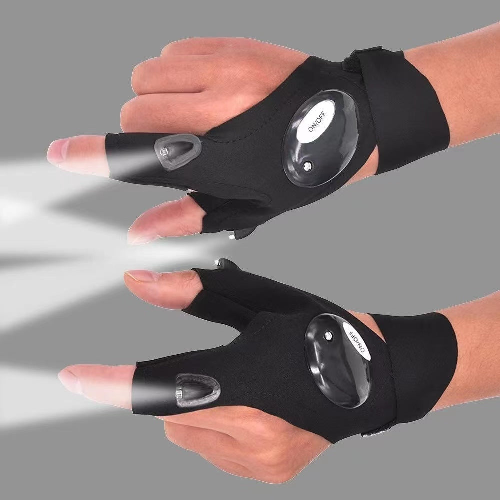 Fingerless Glove LED Flashlight